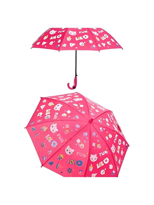 Purrrella – Cute Kitties Print Kids Umbrella – 50cm Lightweight & Colorful Rain Cover NOV9853.
