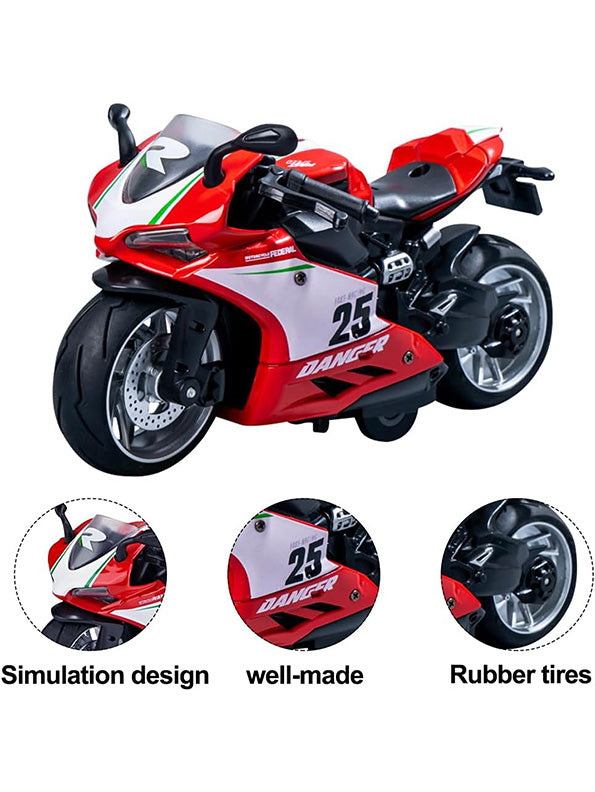 R1 Sport Diecast Metal Bike Model - Red Collectible 1:12 Scale Motorcycle | MD-N-24