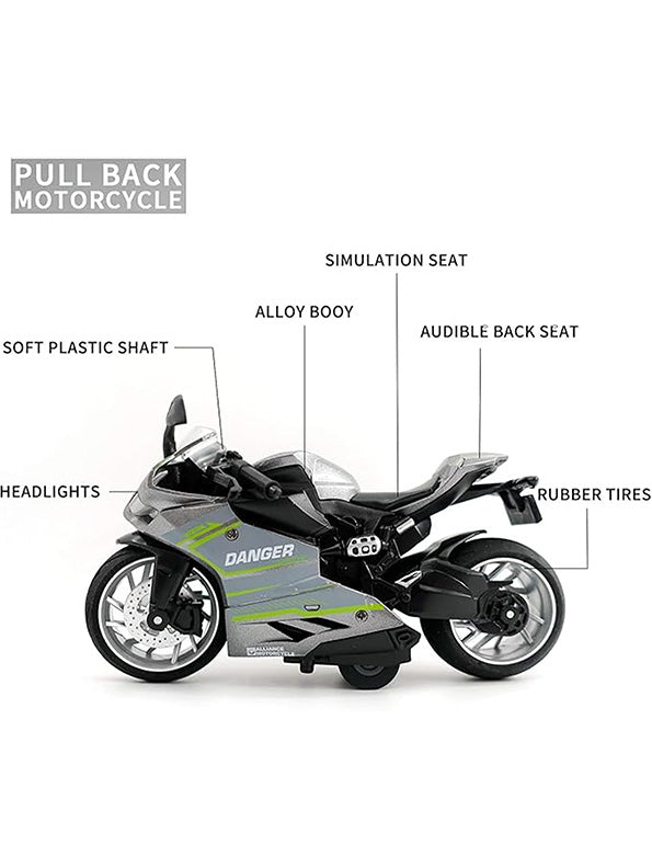 R1 Sport Diecast Metal Bike Model - Green Collectible 1:12 Scale Motorcycle | MD-N-24