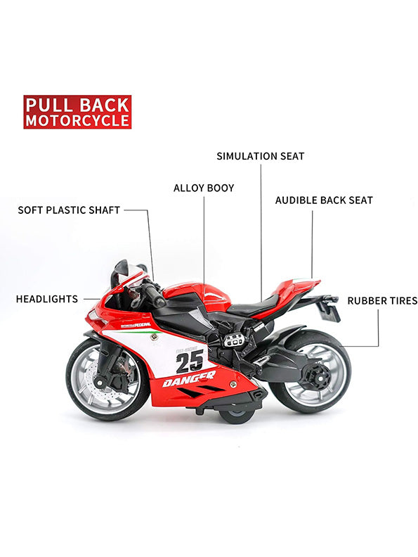 R1 Sport Diecast Metal Bike Model - Red Collectible 1:12 Scale Motorcycle | MD-N-24