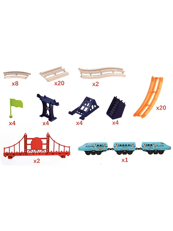 Rail Ways Motorized Train Track Set Toy (MS-M-31) - Toyloft