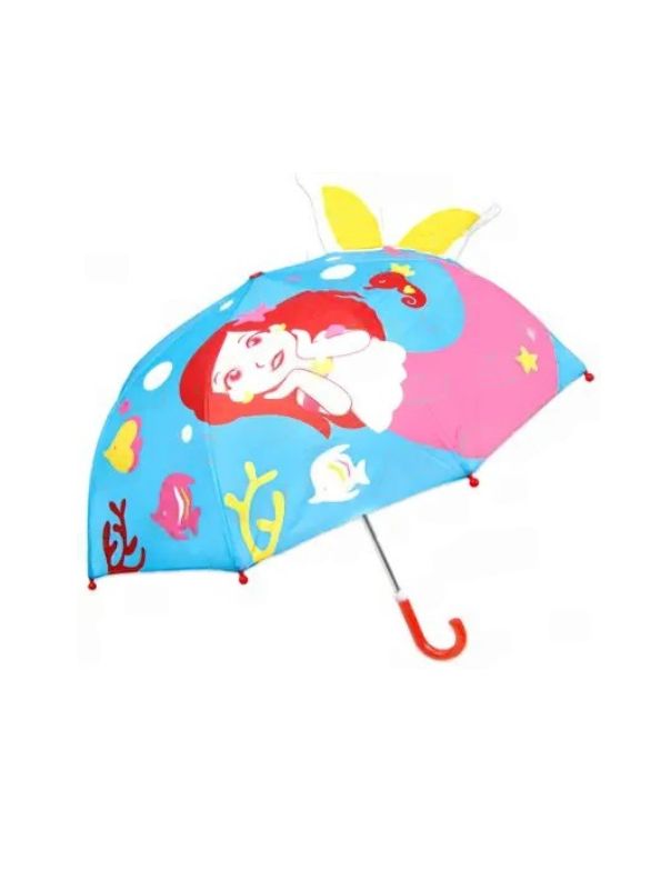 Rainmaid - Mermaid Kids Umbrella | Waterproof, Lightweight & Fun Design for Girls NOV6221.