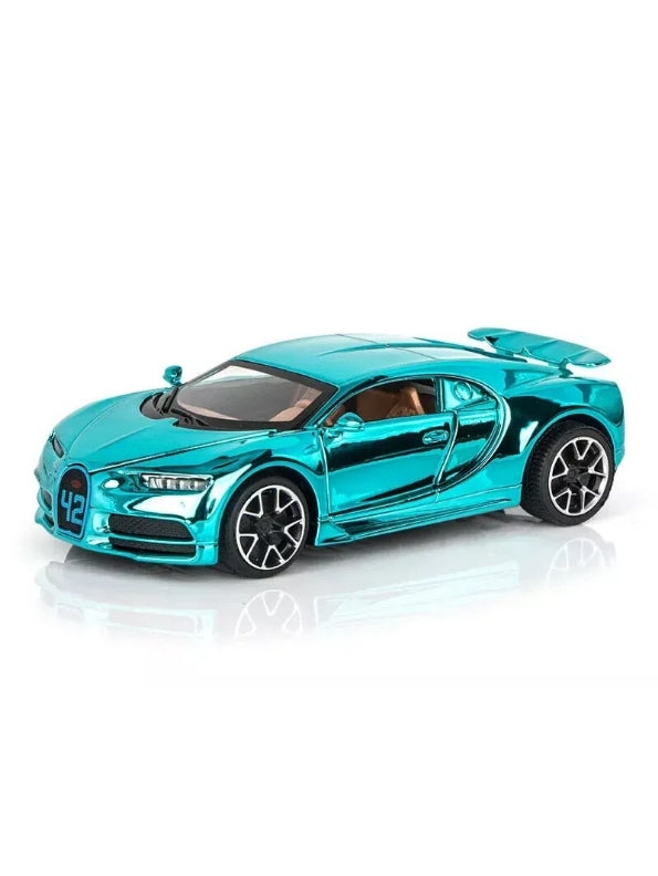Oceanic Glow - Bugatti Chiron Diecast Car 1:32 Scale – Acrylic Display Case