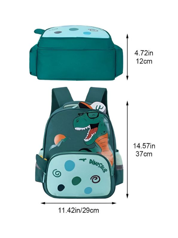 RaptorBag – Cute Dinosaur Print Bag for Kids | Waterproof School Backpack | Large Capacity & Fun Design NOVGBT2487.