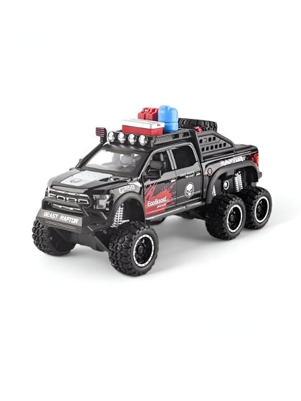 Ford Raptor X-Spray - Raptor F150 Spray Diecast Car – Metal Toy Truck for Kids LMI15065.