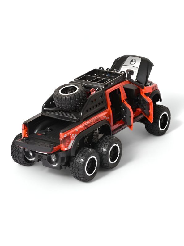 Red - Ford Raptor X-Spray - Raptor F150 Spray Diecast Car – Metal Toy Truck for Kids LMI15065.