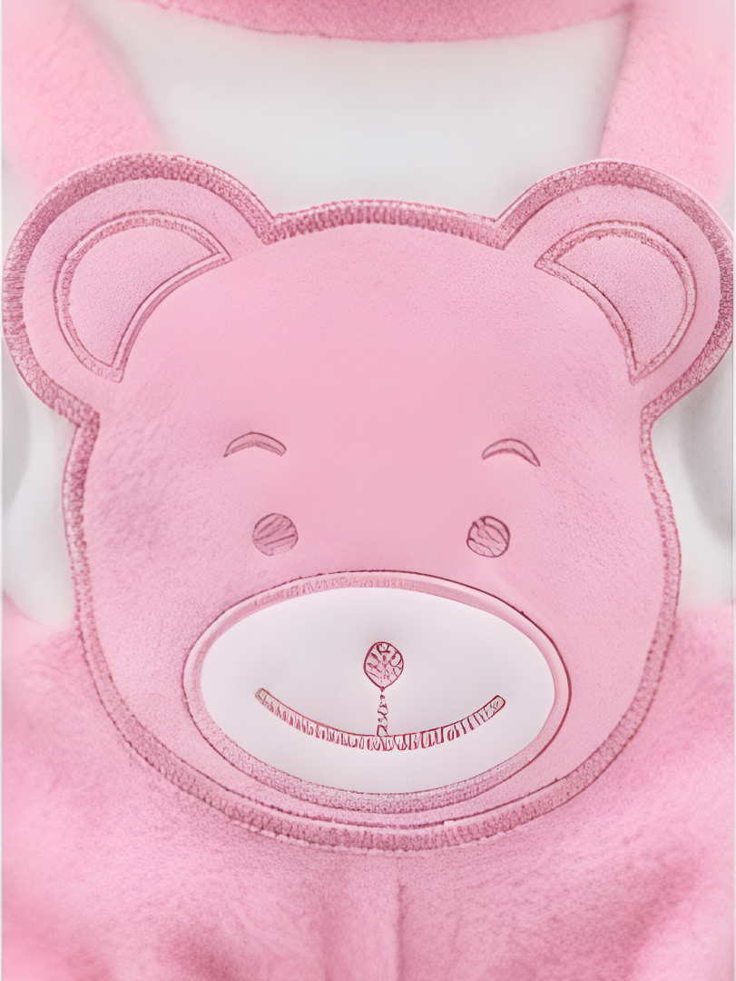 Realistic Baby Doll in Soft Pink Bear Overalls & Matching Beanie LMI7709.