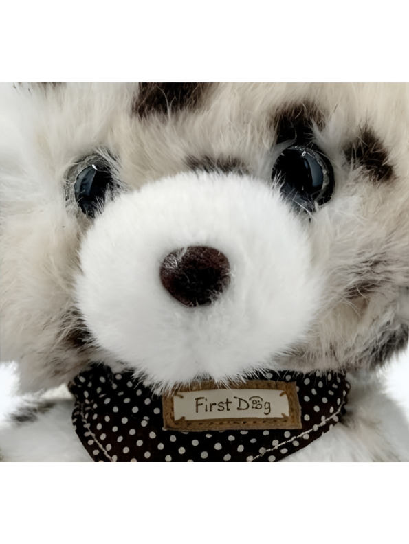 Realistic Dalmatian Puppy Plush – Soft Black & White Stuffed Dog ST15928.