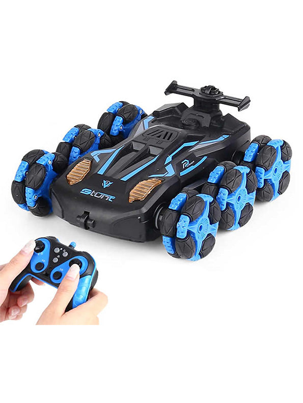 Remote Control 6 Wheeler Stunt Car - Blue (MS-May-29) - Toyloft