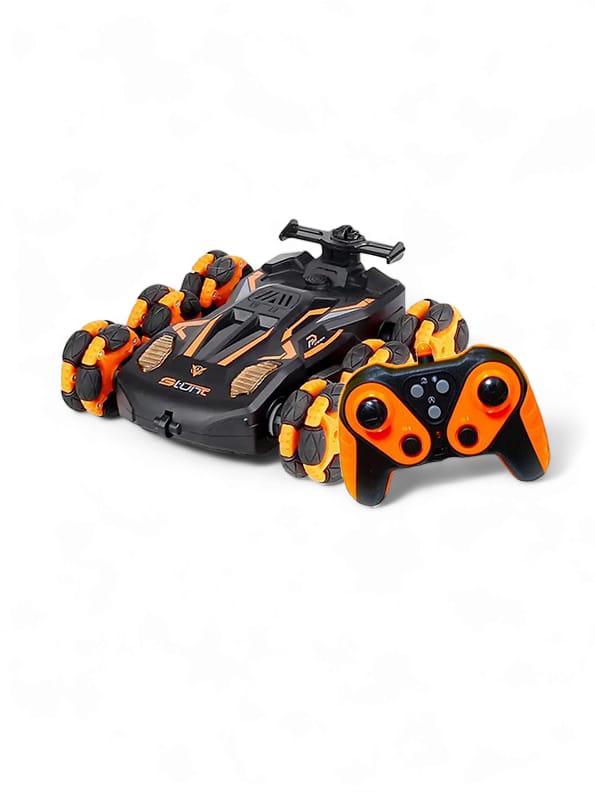 Remote Control 6 Wheeler Stunt Car - Orange (MS-May-29) - Toyloft