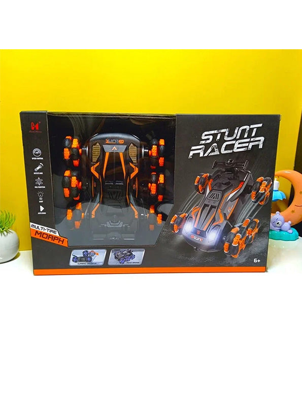 Remote Control 6 Wheeler Stunt Car - Orange (MS-May-29) - Toyloft