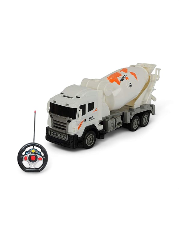 Remote Control Battery Operated Dumper Truck - White (FY-41) - Toyloft