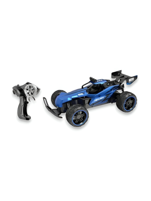 Blue - Remote Control Buggy Stunt Car - High-Speed 4WD Off-Road Vehicle with 2.4Ghz Remote Control & Rechargeable Battery for Kids LMI15481.