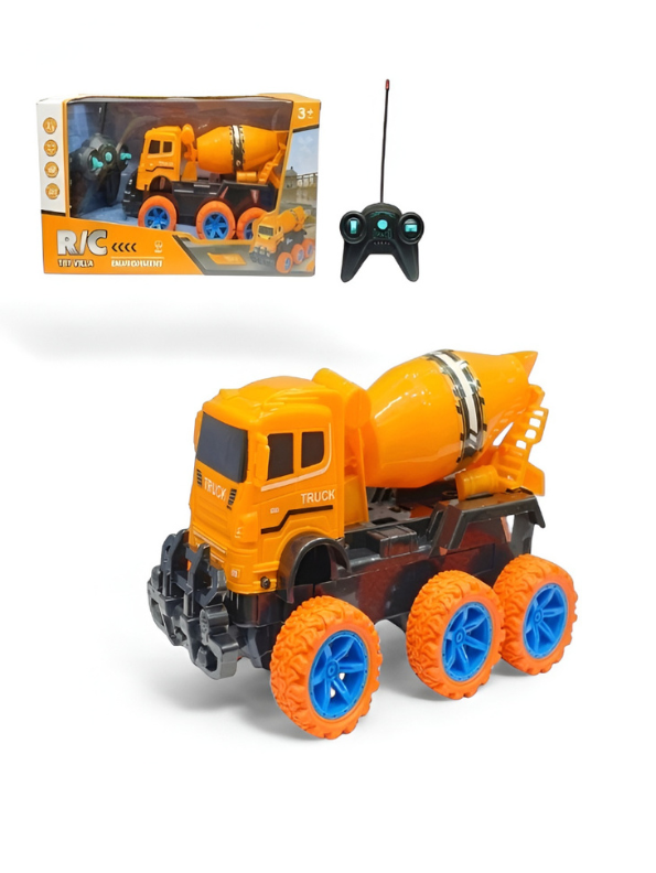 Remote Control Concrete Mixer Truck Toy – 6-Wheel RC Construction Vehicle TV4531.