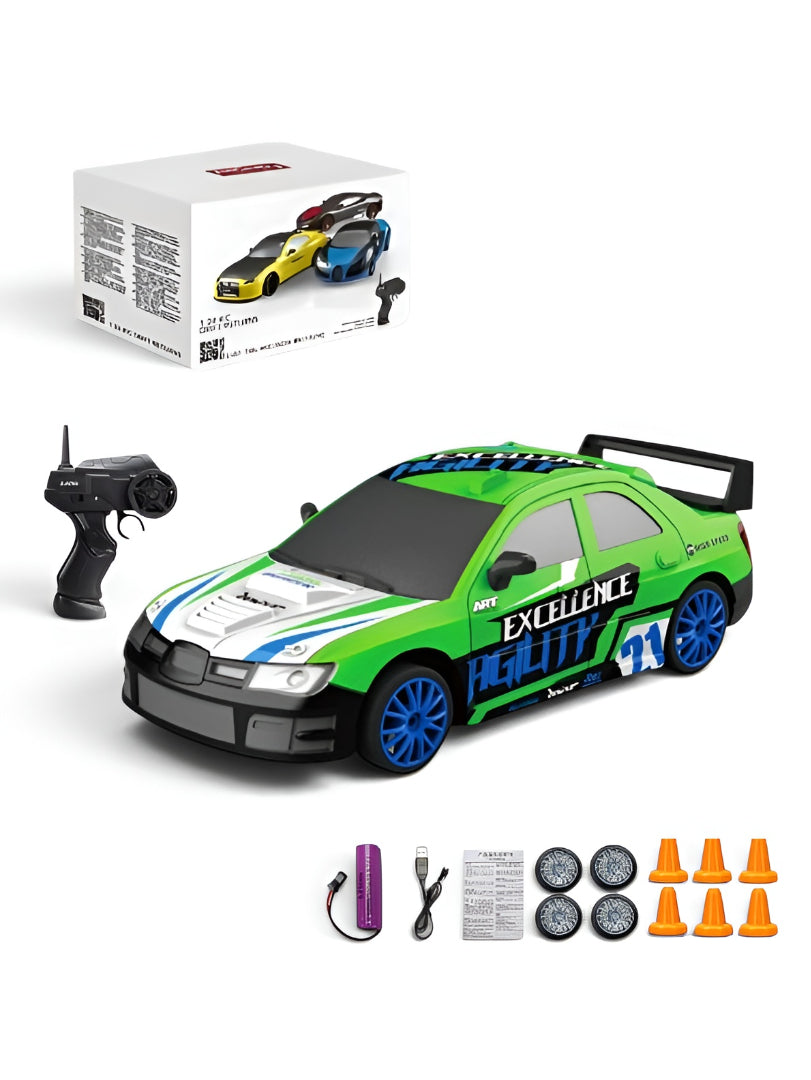 Remote Control Drift Car – 1:24 Scale 2.4GHz High-Speed RC Sports Racing Car with Drift Tires, Rechargeable Battery & Precision Steering for Kids TV6439
