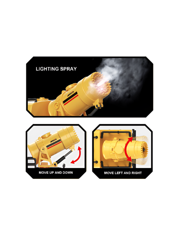 Remote Control Eco Spray Cleaning Truck – 2.4GHz RC City Sanitation Vehicle with Lights & Water Mist Spray TV5679.