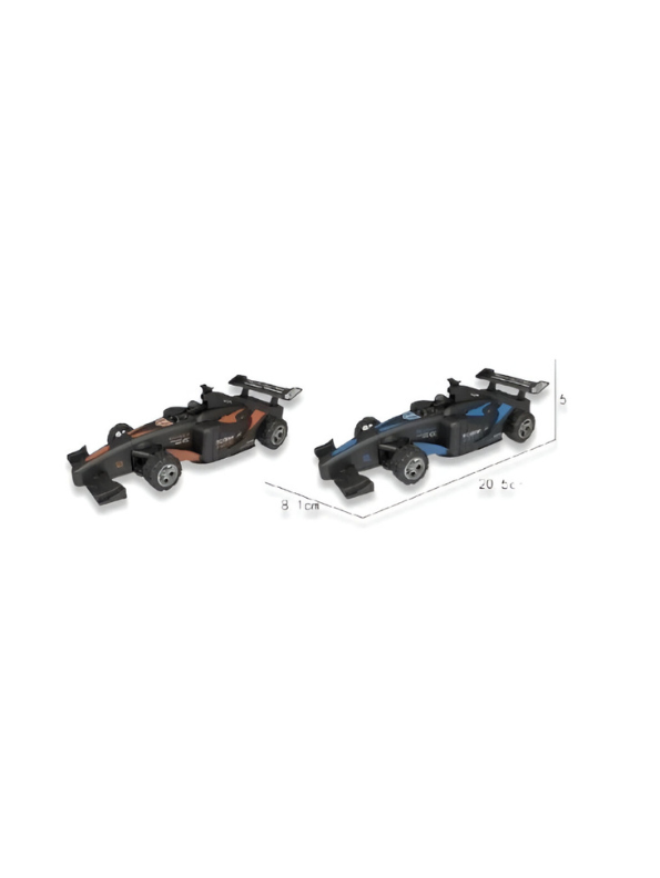 Blue - Remote Control F1 Formula Racing Car Toy with Steering Wheel Controller for Kids & Boys LMI15322.