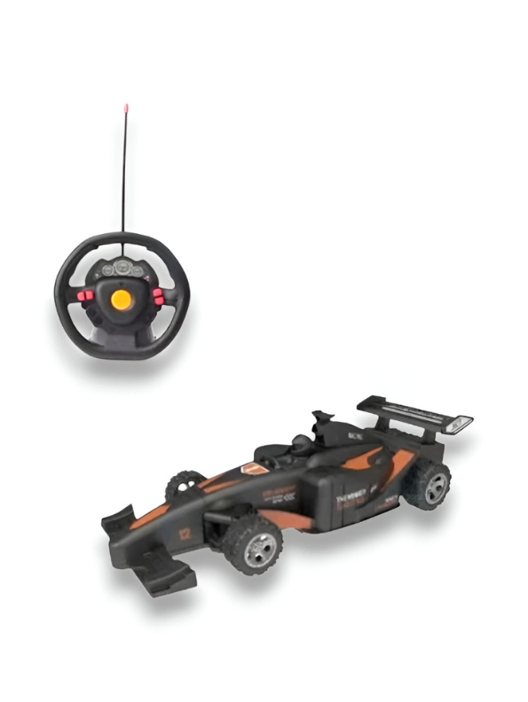 Remote Control F1 Formula Racing Car Toy with Steering Wheel Controller for Kids & Boys LMI15322.