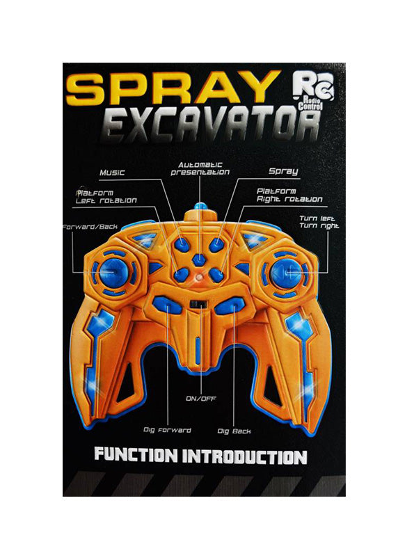 Remote Control JCB Spray Excavator For Kids RC Toy (L-184) - Toyloft
