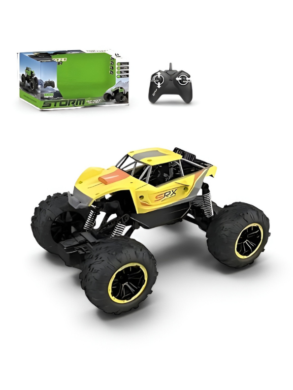 Remote Control Monster Truck – High-Speed Off-Road Rock Crawler Toy Yellow LMI15092.