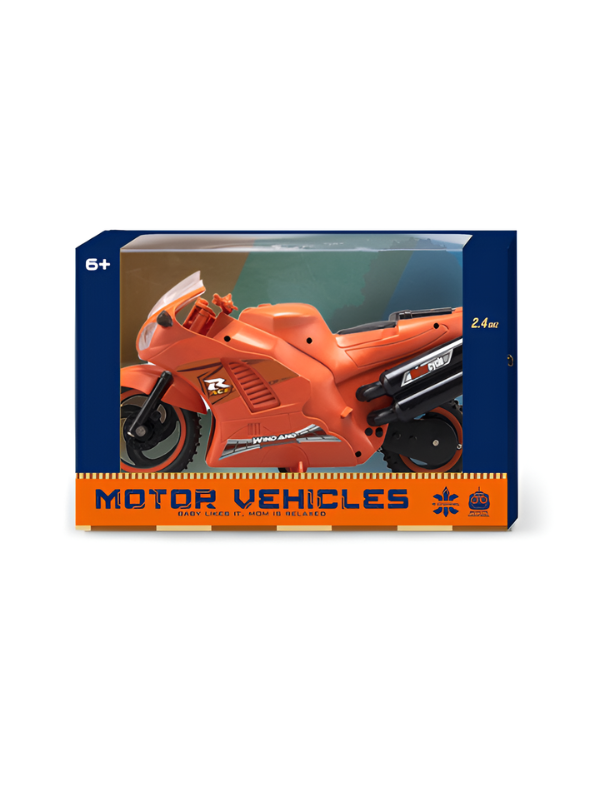 Remote Control RC Sports Bike – High Speed Racing Motorcycle with Mist Smoke Spray, LED Lights & 360° Stunt Rotation TV2272.
