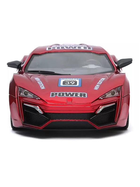 Remote Control W Motors Model Car - Red (L-191) - Toyloft