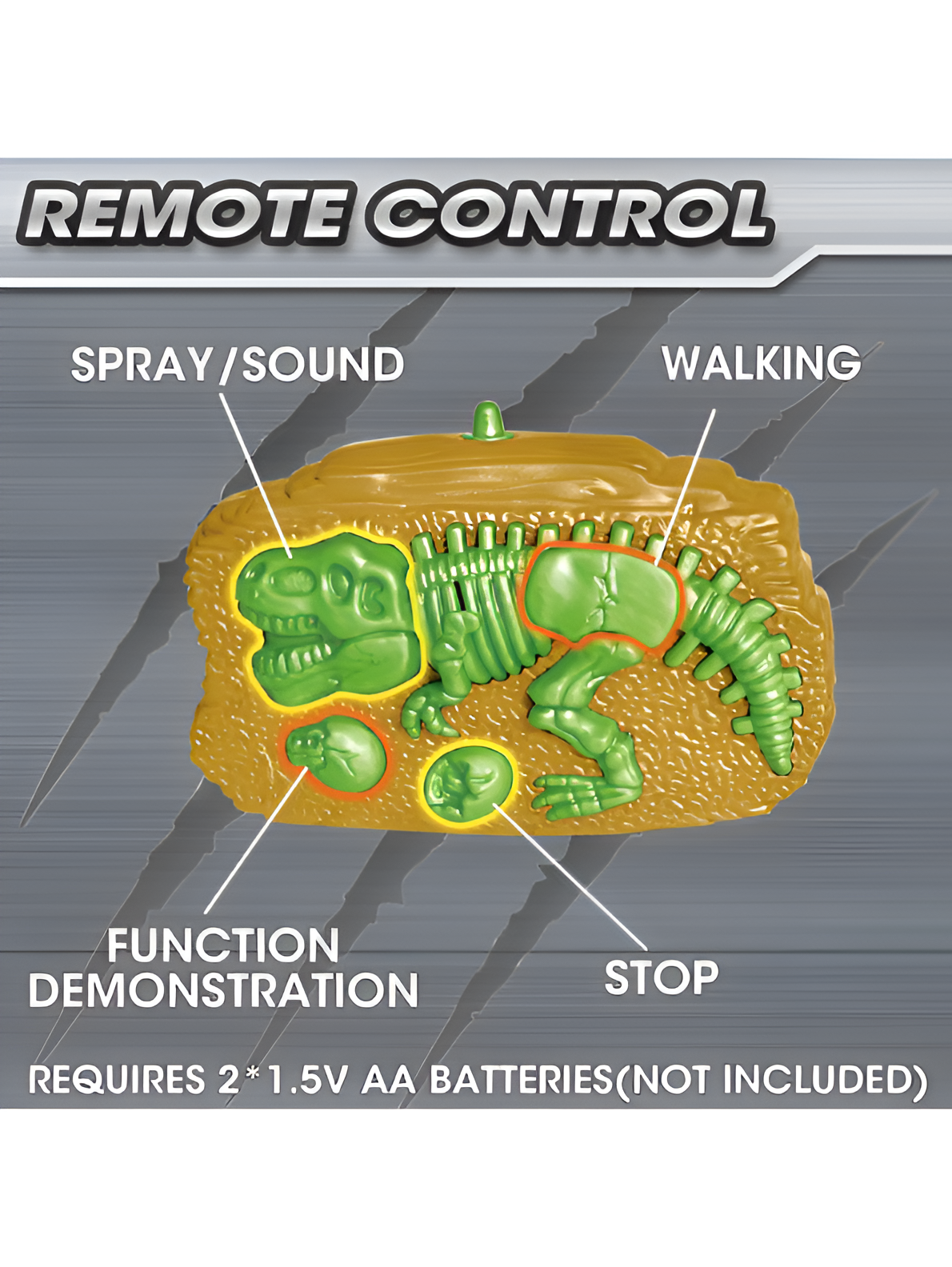 Remote Control Walking Dinosaur Toy for Kids – 2.4GHz RC Dragon with Mist Water Spray, LED Light-Up Wings & Roaring Sound Effects LMI10416