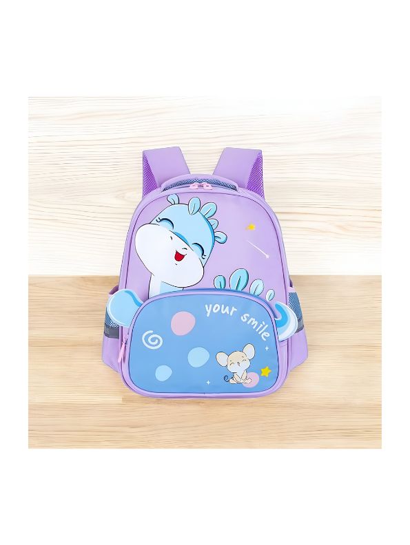 Lavender - RexiPack – Cute Dinosaur Print Bag for Kids | Waterproof School Backpack | Large Capacity & Fun Design NOVGBT2487.