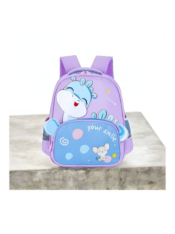 Lavender - RexiPack – Cute Dinosaur Print Bag for Kids | Waterproof School Backpack | Large Capacity & Fun Design NOVGBT2487.
