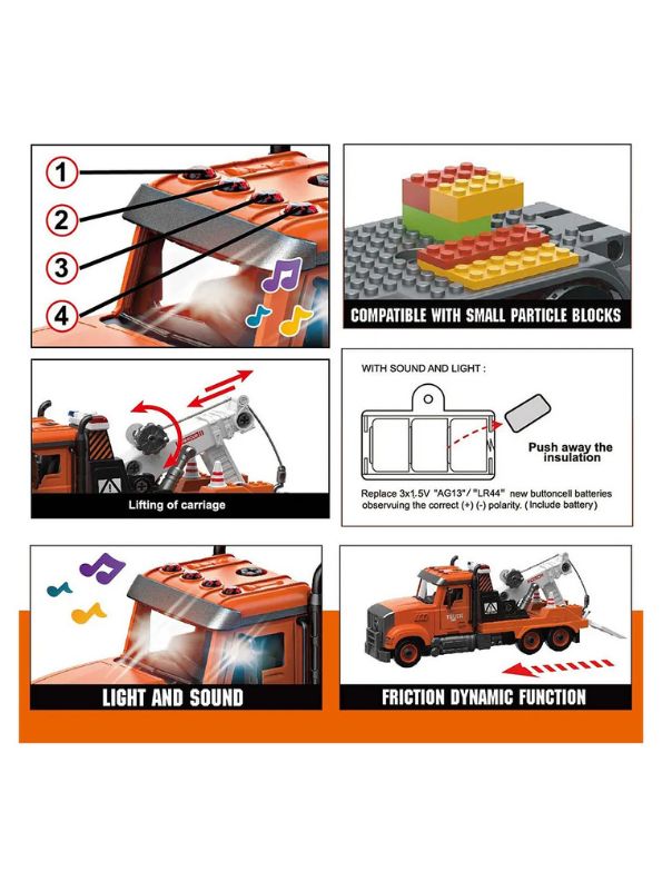 Road Rescue – Interactive Emergency Truck with Lights & Sounds Vehicle Toy for Kids | Educational & Durable Playset for Boys & Girls NX12632.