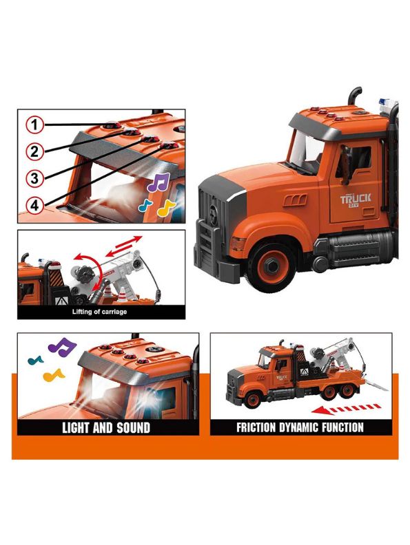Road Rescue – Interactive Emergency Truck with Lights & Sounds Vehicle Toy for Kids | Educational & Durable Playset for Boys & Girls NX12632.
