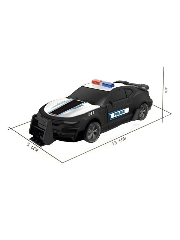 RoboPatrol – Pack of 2 Police Transformer Cars for Kids | Pull-Back Action & Shape-Shifting Fun Vehicle Toy Set LMI15101.