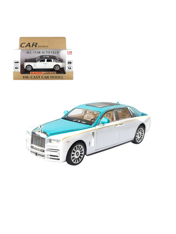 Rolls-Royce Phantom Diecast Model Car 1:35 Scale Luxury Collectible Toy Turquoise LMI15385.