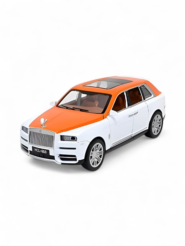 Rolls Royce Cullinan Diecast Car Model 1:22 Scale - Orange Metal Collectible | MD-N-24