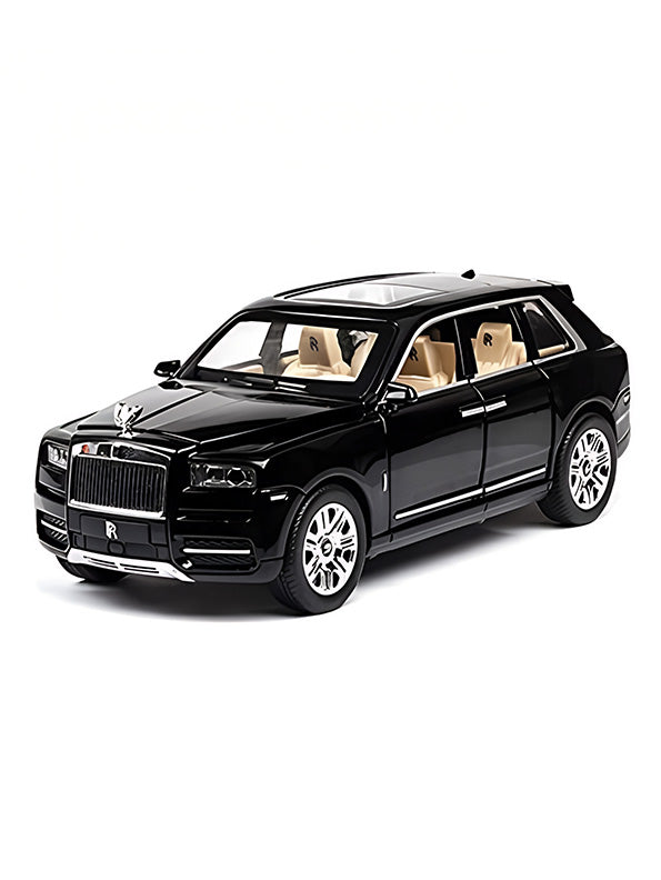 Rolls Royce Cullinan Metal Diecast Car Black Scale 1 24 Big Size Toyloft