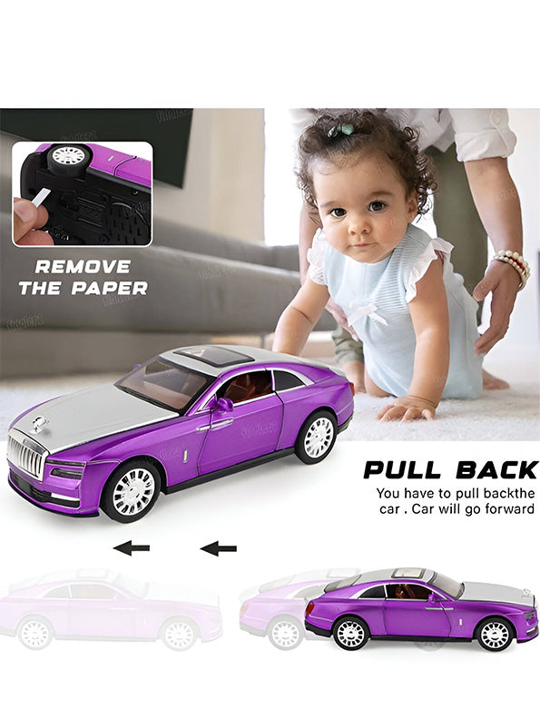 Rolls Royce Ghost Model 1:32 Scale Diecast Car - Purple Premium Metal Collectible | TV-N-24 - Toyloft