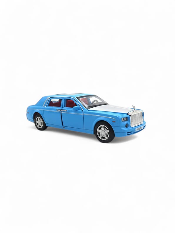 Rolls Royce Phantom Model 1:36 Scale Diecast Car - Blue Metal Collectible | TV-N-24 - Toyloft