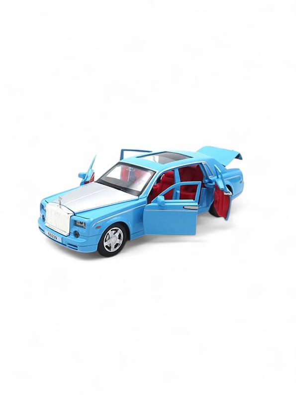 Rolls Royce Phantom Model 1:36 Scale Diecast Car - Blue Metal Collectible | TV-N-24 - Toyloft