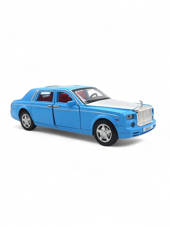 Rolls Royce Phantom Model 1:36 Scale Diecast Car - Blue Metal Collectible | TV-N-24 - Toyloft