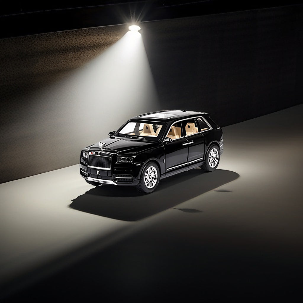 Black - Rolls-Royce – Cullinan Diecast Metal Pullback Toy Car - Premium Model with Openable Doors – Best Gift for Kids & Collectors - Scale 1:32 - MS14830.