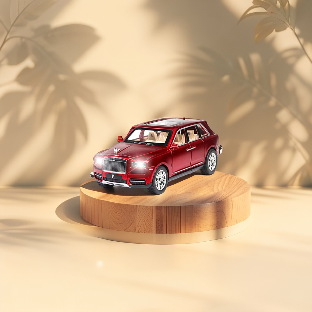 Rolls Royce Cullinan Metal Model Diecast Car - Red (L12-81)