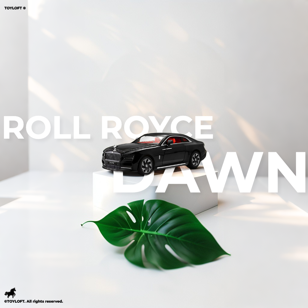Rolls Royce Ghost Dawn Coupe Model Diecast Car Scale 1:24- Black (TM-AG-24)