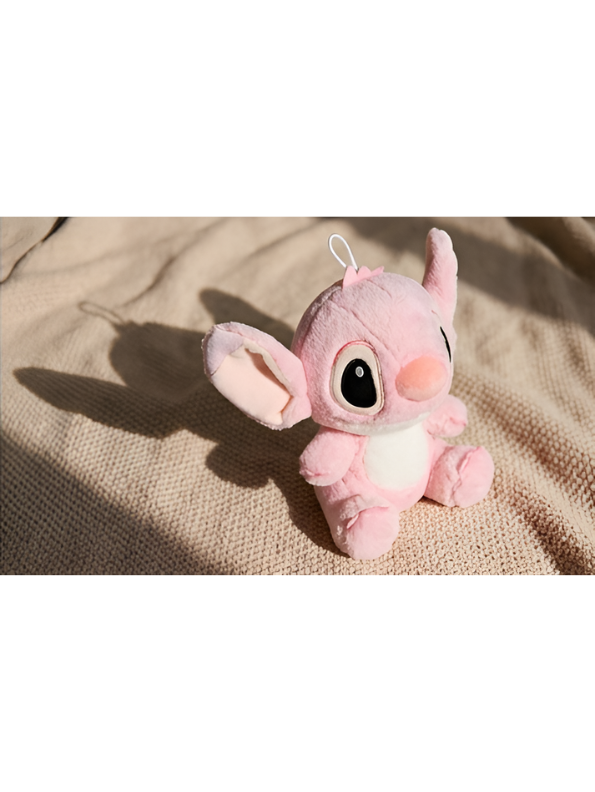 Disney Lilo & Stitch Plush Toy, 8-Inch Soft Stuffed Animal Alien Doll, Cute Pink Stitch Collectible Plushie for Kids ST14873