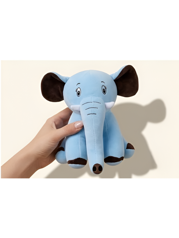 Elephant Plush Toy – 10-Inch Cute Blue Soft Stuffed Animal for Babies & Toddlers ST11478