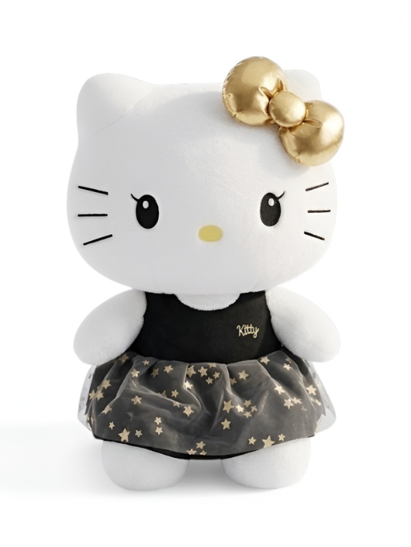Hello Kitty Plush – 15-Inch Collector’s Edition with Gold Bow & Black Star Tutu Dress ST14832