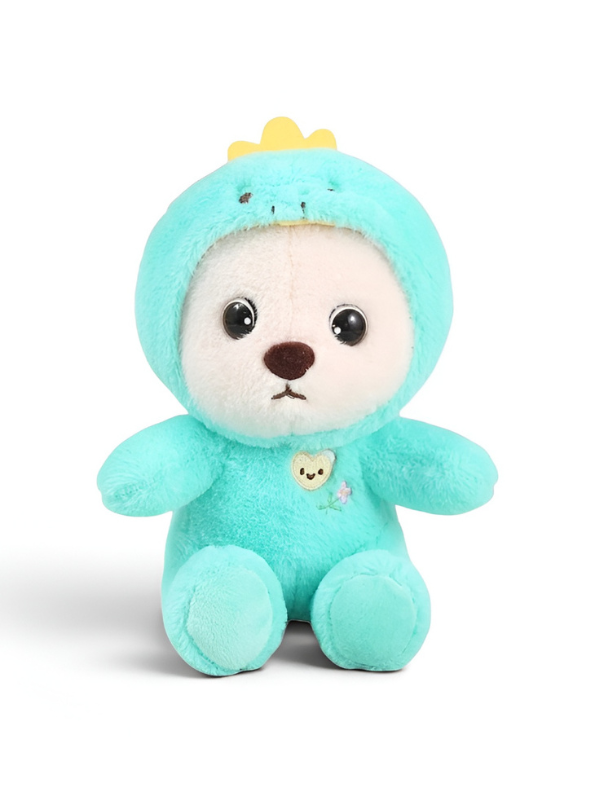 Cute Dinosaur Costume Bear Plush Toy – Mint Green Dino Onesie Soft Stuffed Animal for Kids and Toddlers ST11064