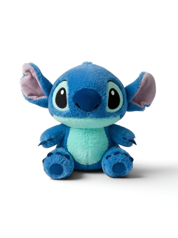 Disney Lilo & Stitch Plush Toy, 8-Inch Soft Stuffed Animal Alien Doll, Cute Blue Stitch Collectible Plushie for Kids ST14873