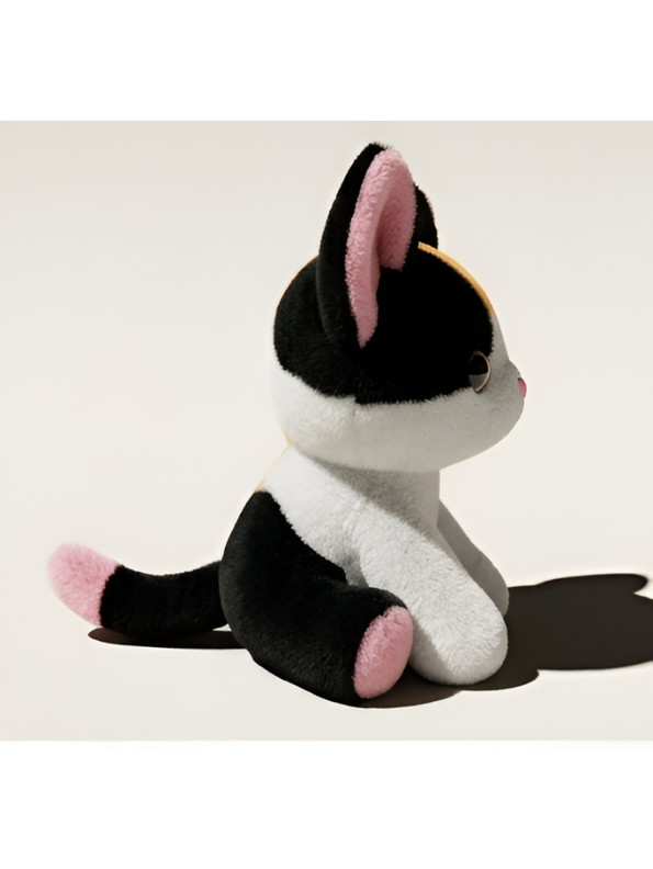 Calico Cat Plush Toy – 8-Inch Cute Stuffed Animal Kitty for Kids and Toddlers, Tri-Color Kitten Soft Toy Gift ST16507