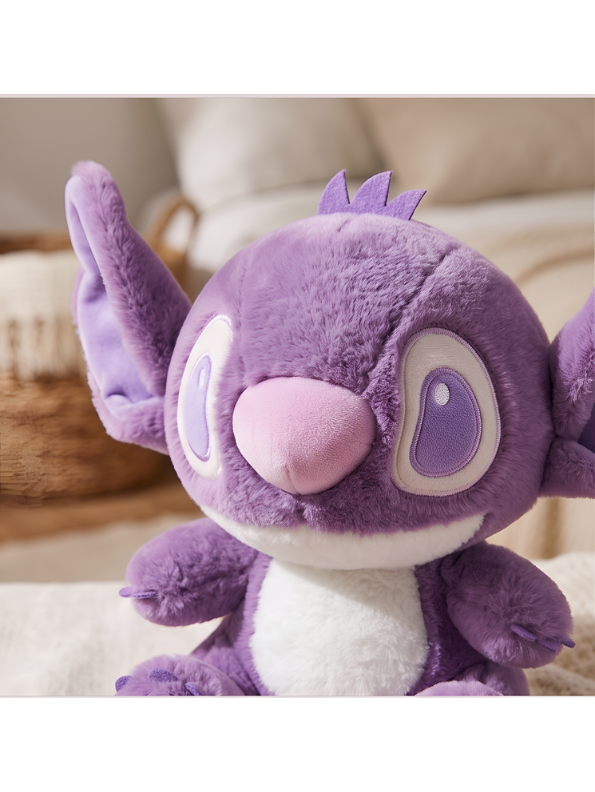 Disney Lilo & Stitch Plush Toy, 8-Inch Soft Stuffed Animal Alien Doll, Cute Purple Stitch Collectible Plushie for Kids ST14873