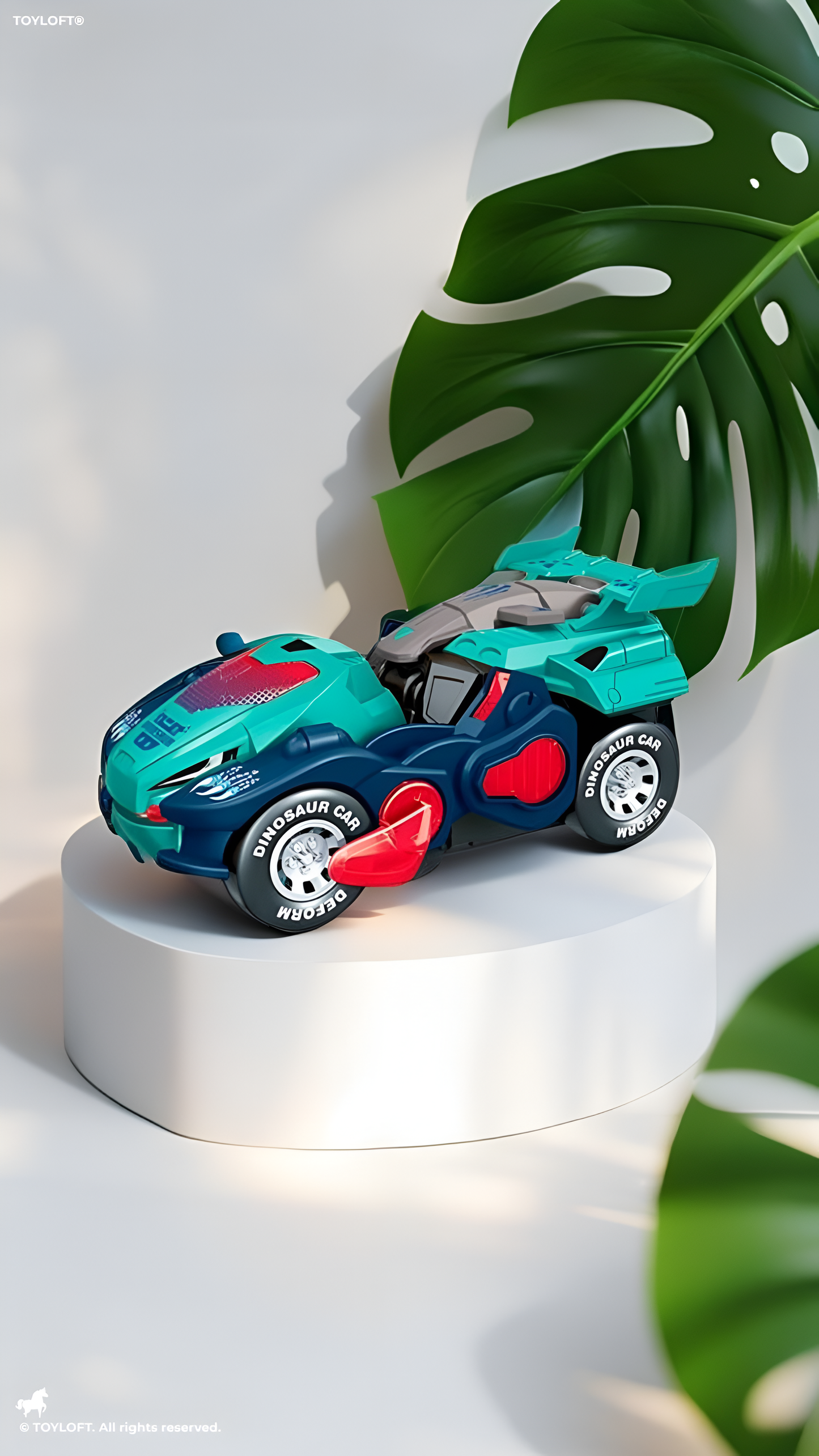 Dinosaur Car With Flashing Lights And Sound (L-85)